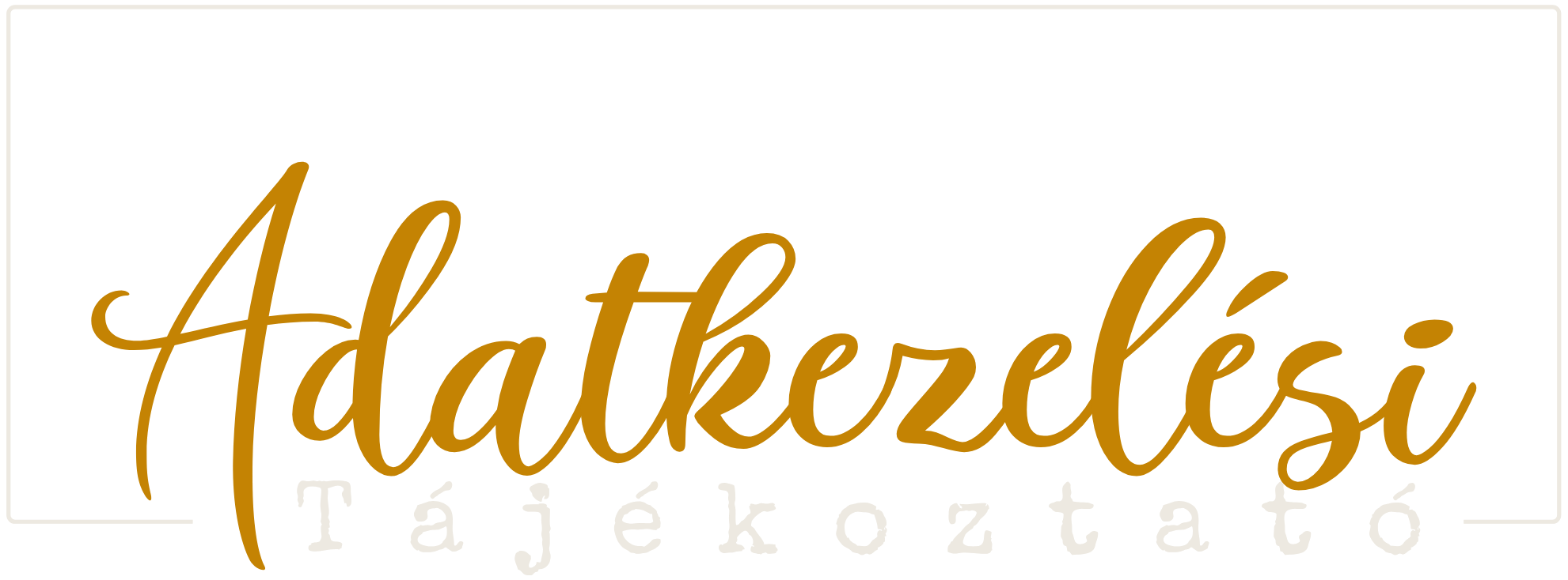 AdatkezelésiTájékoztató címsor